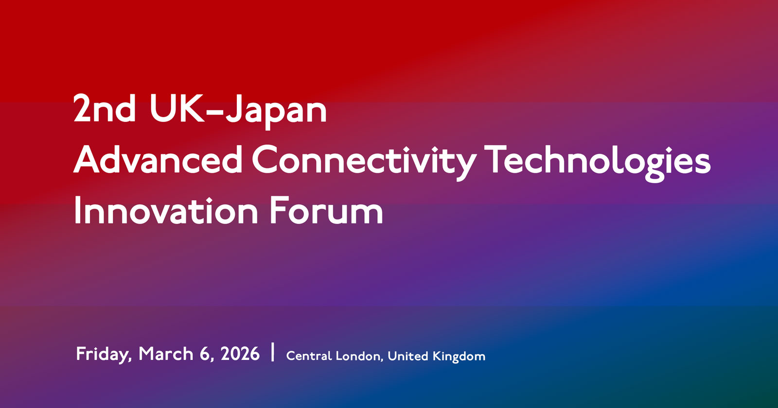 Image of '2nd UK-Japan Advanced Connectivity Technologies Innovation Forum'