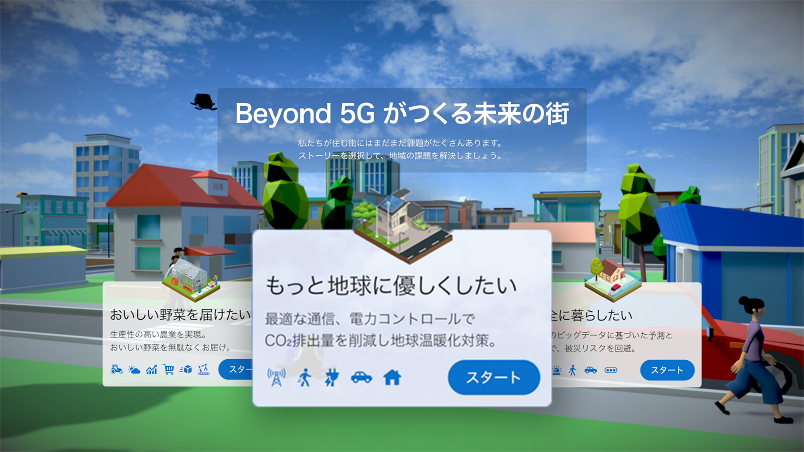 Beyond5Gがつくる未来の街 ストーリー映像 - Beyond5G研究開発推進
